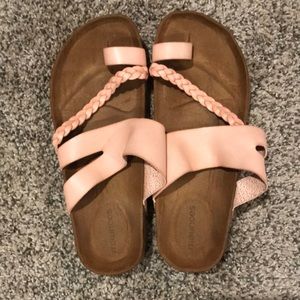 Maurices footbed pink sandals